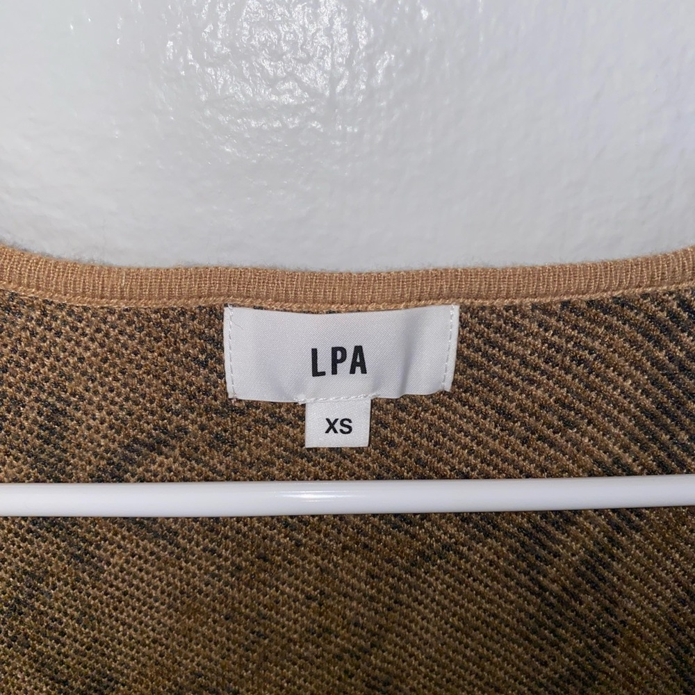Lpa Brown Patterned Knit Top - image 3